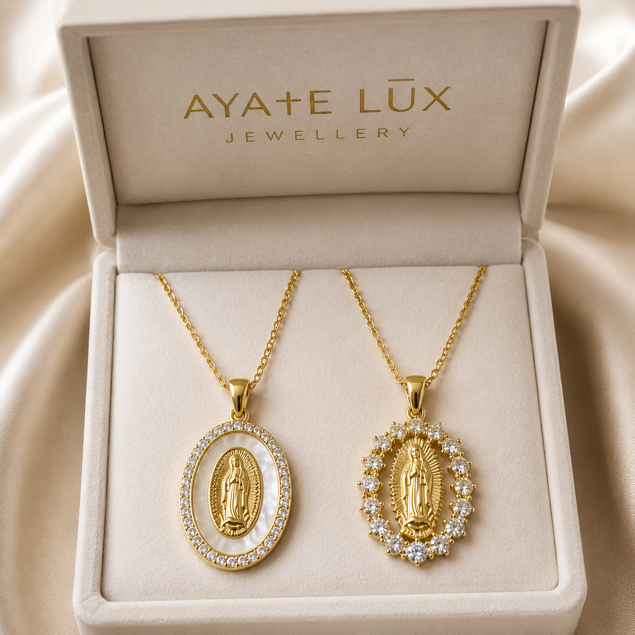 Collar Dorado de la Virgen de Guadalupe