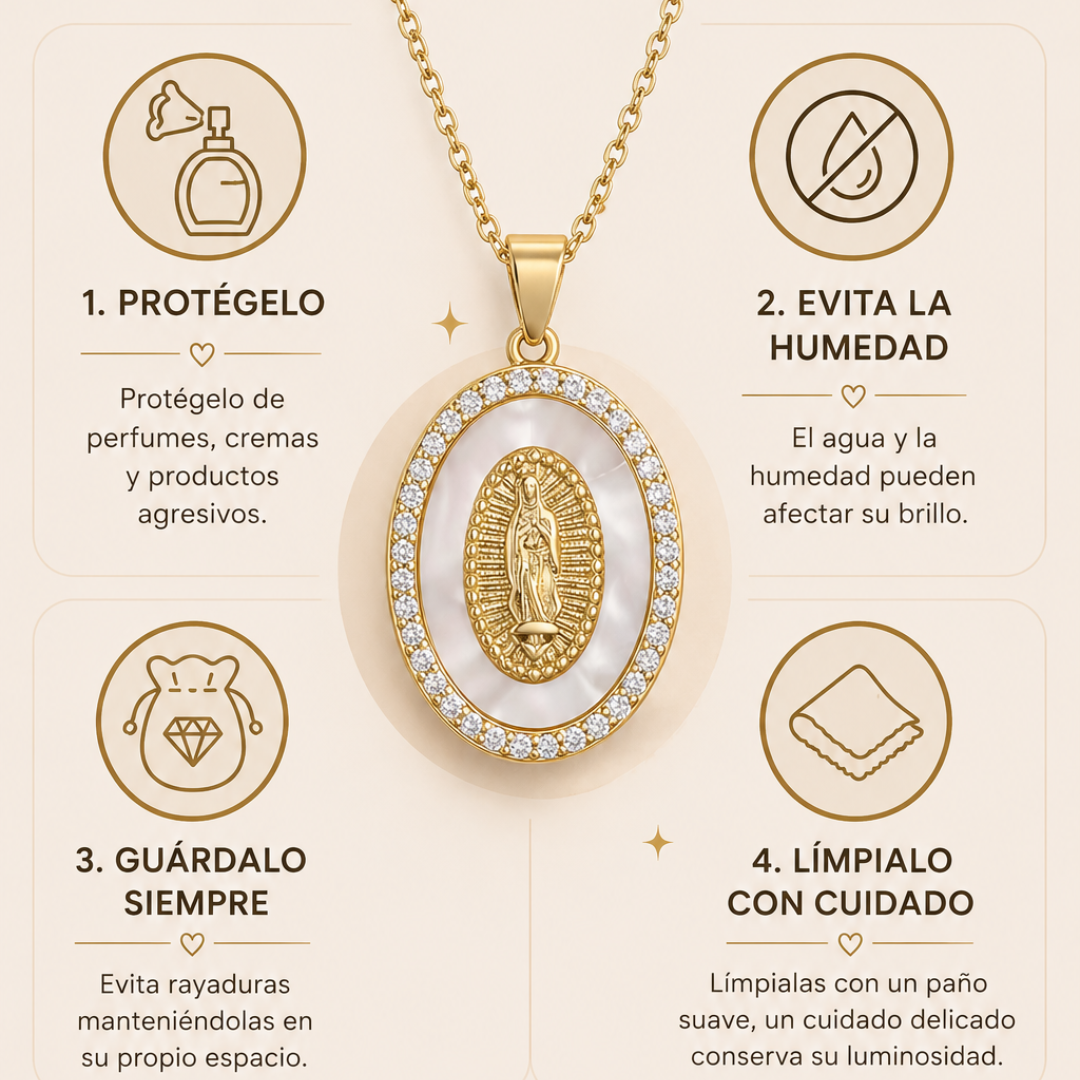 Collar Dorado de la Virgen de Guadalupe